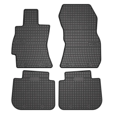 Immagine di FROGUM 0890 Set tappetino Gomma anteriore e posteriore 4 nero Su misura SUBARU: Forester III
