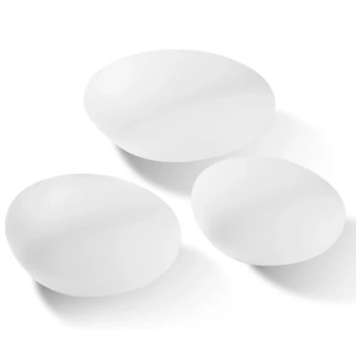 Immagine di EASYmaxx Set di 3 pezzi pietra solare decorativa Lampada da giardino con illuminazione a LED cambiamento colore moderna Telecomando Effetti luminosi magnifici