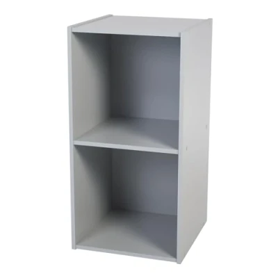 Immagine di Iris Ohyama, Mobili per bambini, Libreria, Organizzatore di giocattoli, 2 ripiani fissi, Multifunzionale, Design, Asilo nido, Camera da letto, Scuola Kids cube shelf KCX Grigio