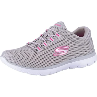 Immagine di Skechers Summits Lite, Scarpe da Ginnastica Donna, Gray Mesh Hot Pink Trim, 38 EU