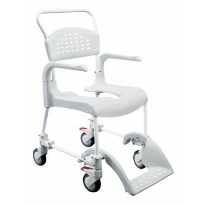 Immagine di Etac Clean Sedia a rotelle per doccia e WC, altezza 55 cm, colore: Grigio