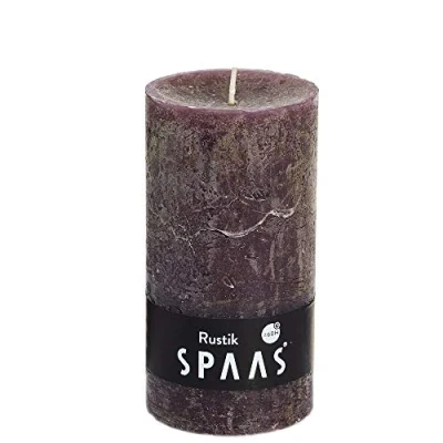 Immagine di Spaas, Marrone Caldo 8 Candele cilindriche rustiche Non profumate, 70, 60 Ore, Cera di paraffina, D 70 mm x H 130