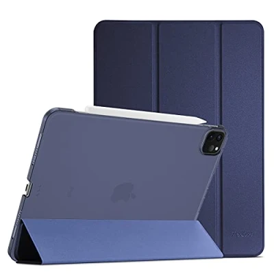 Immagine di ProCase Cover iPad Air 13 Pollici M2 2024, Pro 12.9&quot; 6/5/4/3 Generazione 2022/2021/2020/2018, Custodia Ultra Sottile Leggero con Auto Svegliati/Sonno Blu Marino