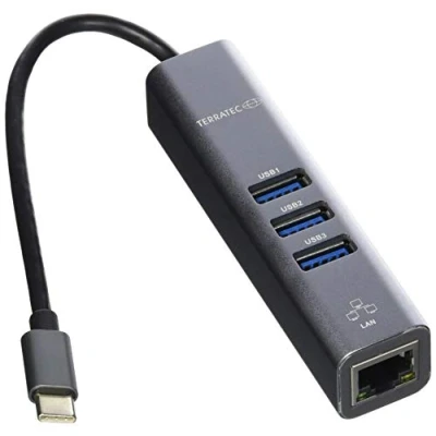 Immagine di Terratec CONNECT C2 USB C® (USB 3.1) Multiport Hub Grigio