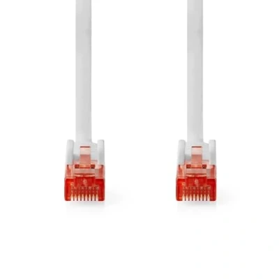 Immagine di NEDIS Cavo di rete CAT6 Connettore RJ45 U/UTP 1,50 m Rotondo PVC Bianco Etichetta