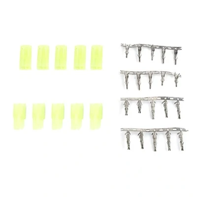 Immagine di 5 coppie di spine maschio mini femmina per aerei RC NiMH e auto Tyco ...