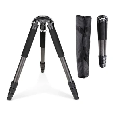Immagine di Rollei Rock Solid Alpha XL Mark III Treppiede professionale estremamente robusto con carico elevato (40 kg) e testa Nevellier integrata, colore: Nero