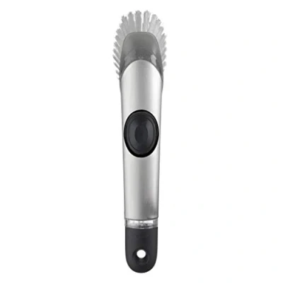 Immagine di OXO Spazzola per dosare sapone, in acciaio inossidabile, 25,4 cm