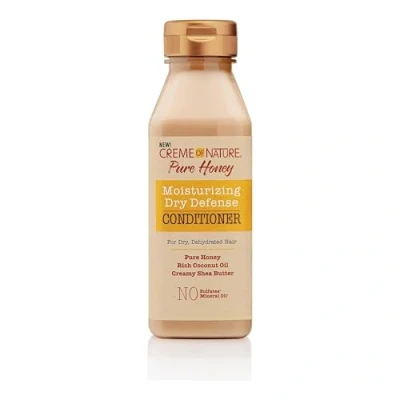 Immagine di Creme Of Nature Pure Honey Moisturizing Dry Defense Conditioner, Balsamo Idratante per Capelli Secchi al Miele, 350 ml