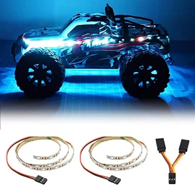 Immagine di elechawk Striscia luminosa a LED per RC ad Ala fissa aereo, aereo volante AR Drone modello auto camion (blu ghiaccio)