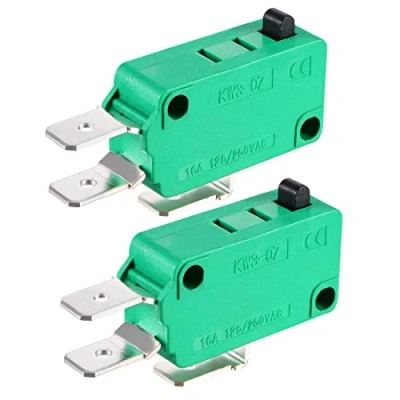Immagine di 2 pezzi KW3 OZ 16A 125/250VAC SPDT NO NC Pulsante Tipo di azione Interruttori fine corsa micro