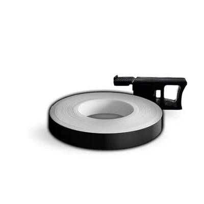 Immagine di 4R Quattroerre.it 10281 Wheel Stripes Rifrangente, Nero, 7 mm x 6 mt, con Applicatore