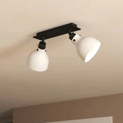 Immagine di EGLO Faretto da soffitto Matlock, lunghezza 52 cm, grigio/nero, a 2 luci.