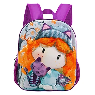 Immagine di Forever Ninette Cute Zaino 3D Piccolo, Multicolore, 26 x 31 cm, Capacità 8.5 L