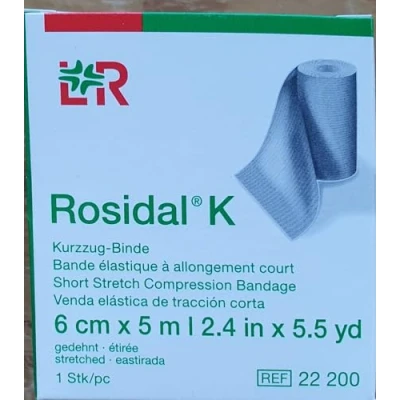 Immagine di Cura Farma Bande De Compression Medicale Rosidal K Lohmann Rauscher 5 M X 6 Cm 400 g