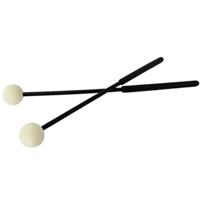 Immagine di A Star Battenti con testa in feltro manico plastica sicura per carillon, metallofono, glockenspiel, xilofono 2 pezzi/paio