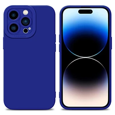 Immagine di Cadorabo Custodia compatibile con Apple iPhone 14 PRO MAX in FLUID BLU Coperchio protettivo silicone TPU flessibile