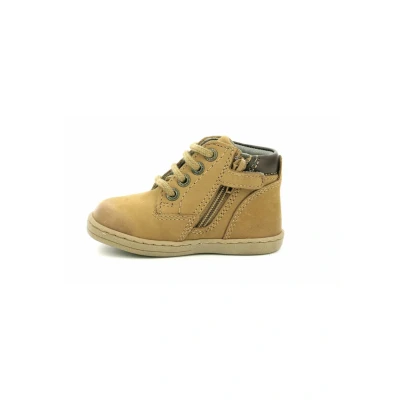 Immagine di Kickers Tackland, Scarpe con Lacci Unisex Bimbi 0 24, Cammello Marrone, 18 EU