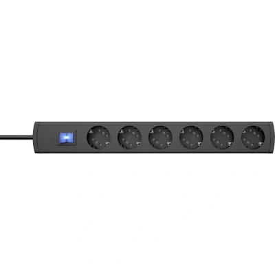 Immagine di Kopp 234305012 Multipresa con interruttore 6 scomparti Antracite Schuko 1 pz.
