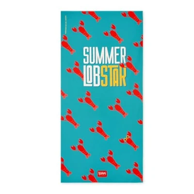 Immagine di Legami Telo Microfibra Mare, da Mare Antisabbia, Asciugatura Rapida, Ultra Assorbente, Salvietta Spiaggia Compatta, Asciugamano Salvaspazio, 85 x 180 cm, Lobster