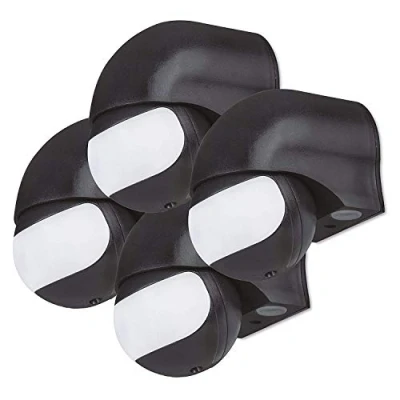 Immagine di conecto CC50206 4 Rilevatore di Movimento a infrarossi (CC IM011) Installazione Interna/Esterna, IP44, Area Lavoro 180/12m, Nero, 4er Set