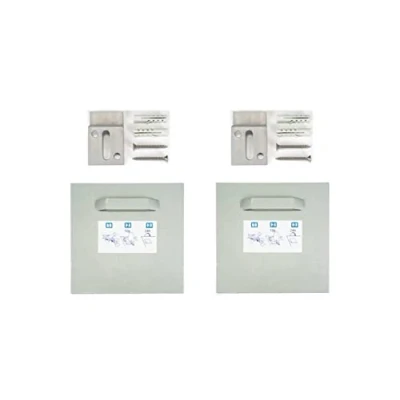 Immagine di Set di fissaggio autoadesivo, supporto per specchio dibond (2 supporti ganci a Z, 100 x mm)