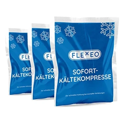 Immagine di FLEXEO 40 compresse per il freddo istantaneo, 15 x 17 cm, grandi istantanee freddo, raffreddamento, ghiaccio istantaneo