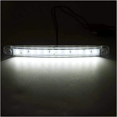 Immagine di HULX Luci di Posizione per Auto, 10 Pezzi Indicatori Direzione Auto Laterali 12SMD LED 24V (Bianca)