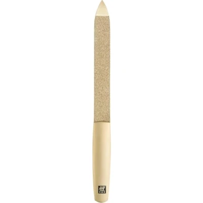 Immagine di ZWILLING Lima per unghie in zaffiro (superfici di limatura a grana grossa e fine accorciare modellare, punta pulizia), premium, oro, 130 mm