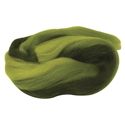 Immagine di Rayher Merion roving ciuffo, Multicolore, in Banda, 21 Microfono, Tab Bag 50g, Colori Verdi, Varie, Verde, 2.35 x 1.75 0.33 cm