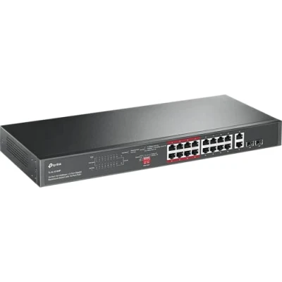Immagine di TP LINK 16 Port 10/100Mbps + 2 Gigabit Unmanaged PoE Switch
