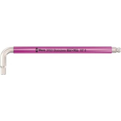 Immagine di Wera 05022697001 Chiave a L, 3950 SPKL Multicolour HF metrica, acciaio Inox, con funzione di ritegno, 8 x 195 mm
