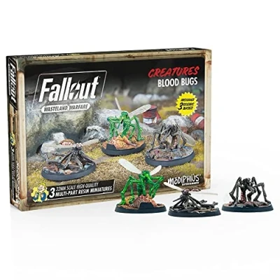 Immagine di Fallout Wasteland Warfare Modiphius Entertainment Creatures: Blood Bugs Miniatures Unpainted