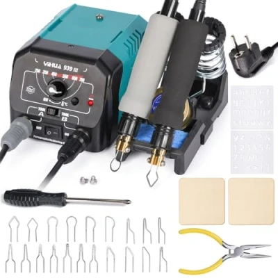 Immagine di YIHUA 939 III Kit Pirografo Per Legno 2 Penna Pirografica con Pennino a Filo IN 1 20 punta filamento(EU PLUG)
