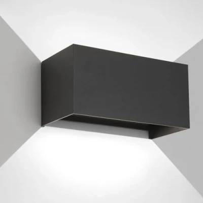 Immagine di FUPE Applique da Parete Esterno Interno 25W Angolo del Fascio Regolabile Moderno Lampade 6500K Luce fredda IP65 Impermeabile Nero