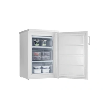 Immagine di SEVERIN Piccolo congelatore verticale, 85 l, mini 4*, 3 cassetti, cerniera per porta reversibile, raffredda da 14 a 30C, silenzioso, 38 dB, bianco, GS 8865 [CEE C]