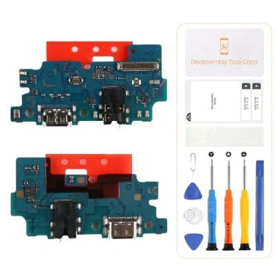 Immagine di SRJTEK Per Samsung Galaxy A50 2019 Connettore Dock Sostituzione Porta di Ricarica A505 Cuffie SM A505F con Microfono/Jack Audio/Antenna Kit Riparazione Ricambio