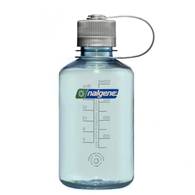 Immagine di Nalgene Sustain Tritan Borraccia senza BPA, realizzata con materiale derivato dal 50% di rifiuti plastica, 473 ml, bocca stretta, schiuma mare