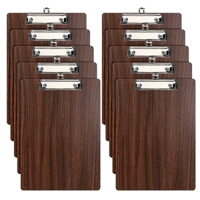 Immagine di [10 Pezzi]A4 Portablocco di Legno,Portablocchi A4 con Clip in Metallo,Appunti Porta pad Lavagna da Scrittura,Clipboard