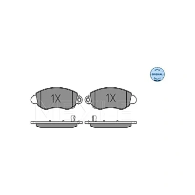 Immagine di MEYLE 025 235 7718/W Kit pastiglie freno ORIGINAL Quality Assale anteriore con segnalatore acustico usura lamierino anticigolío