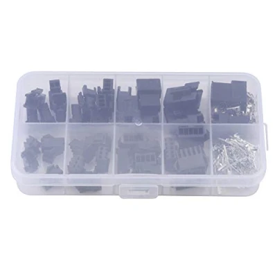 Immagine di 200 pz SM Plug Connector 2/3/4 / 5PIN JST 2.54mm Terminali filo femmina maschio Jumper Crimp Pin Header Kit alloggiamento connettore