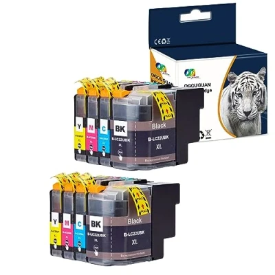 Immagine di Caidi® LC22UXL Cartucce di ricambio per stampante Brother LC22U XL DCP J785DW MFC J985DW (2 set)