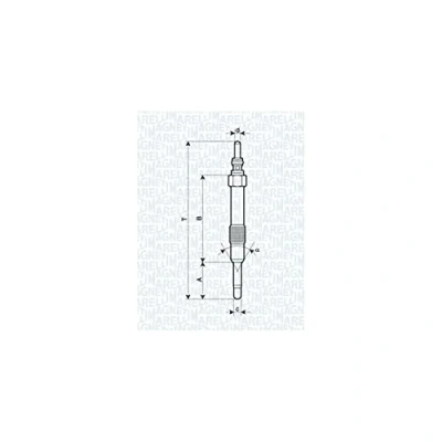 Immagine di MAGNETI MARELLI 062900014304 Candeletta 11V 10A M10X1 FIAT: Punto II Hatchback, Doblo I Cargo, Multipla, ALFA ROMEO: 147, 159 Sportwagon, Sedan