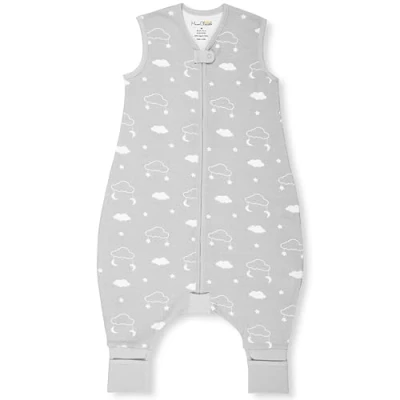 Immagine di Mama Cheetah sacco nanna con piedi, 2T, 1,0 TOG, cotone biologico pipe, per escursionisti cerniera a 2 vie, pelo bambine e ragazzi, 1 confezione escursionista, medio