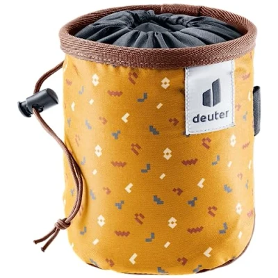 Immagine di deuter Gravity Chalk Bag I, Sacchetto Porta Magnesite Unisex Erwachsene, Cinnamon Blocks Umbra, One Size