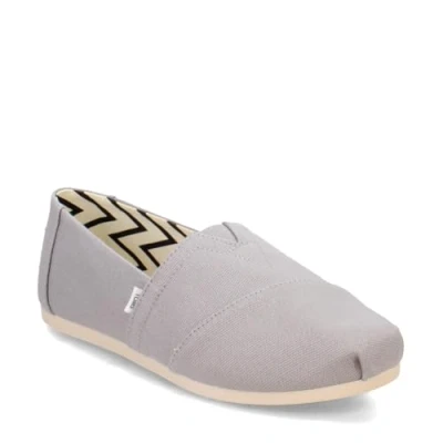 Immagine di TOMS Alpargata Wide, Mocassino Basso Donna, Drizzle Grey Wide Recycled Cotton Canvas, 36.5 EU