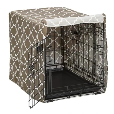 Immagine di MidWest Homes for Pets, copertura per gabbie in tessuto protetto da teflon, privacy e New World lunghe 60,96 cm, adatta a lavatrice/asciugatrice, CVR24T BR