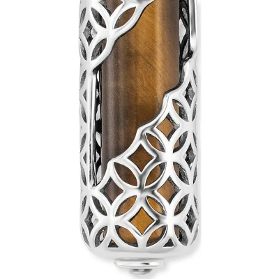 Immagine di Engelsrufer Catena per Collana Argento Sterling Altra Forma Occhio_di_Tigre Donna, Argento, Länge: 50 cm ERN Heal Te M