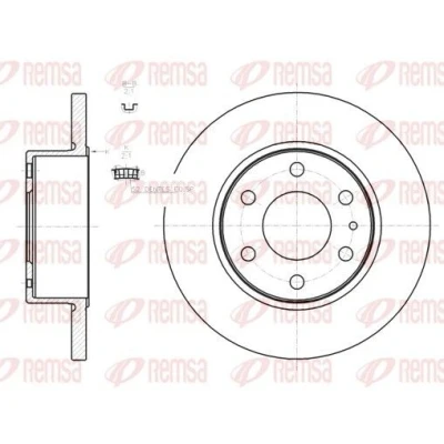 Immagine di REMSA Disco freno IVECO: DAILY 4 Kasten/Kombi, 4, 5 Pritsche/Fahrgestell Assale posteriore 295,8mm 16mm 6 pieno 61274.00 2996027,7186309