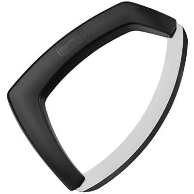 Immagine di Lurch Tango 240320 Coltello per erbe aromatiche con protezione della lama in plastica e acciaio inox, colore: nero, 5,2 x 16,5 12 cm